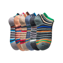 Men's Colorful Wool Cotton Socks, Boat Socks